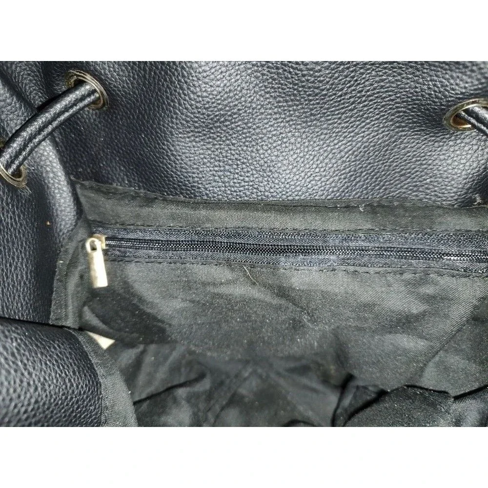 Beautiful Women's Unbranded Sequin Floral Black Backpack 12